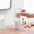 Multipurpose Acrylic Makeup Removal Cotton Buds Cosmetic Storage Box Holder With Lid