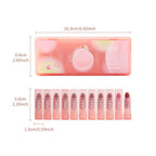 HiVi Peach Soft Light Matte Lipstick 10Pcs Set