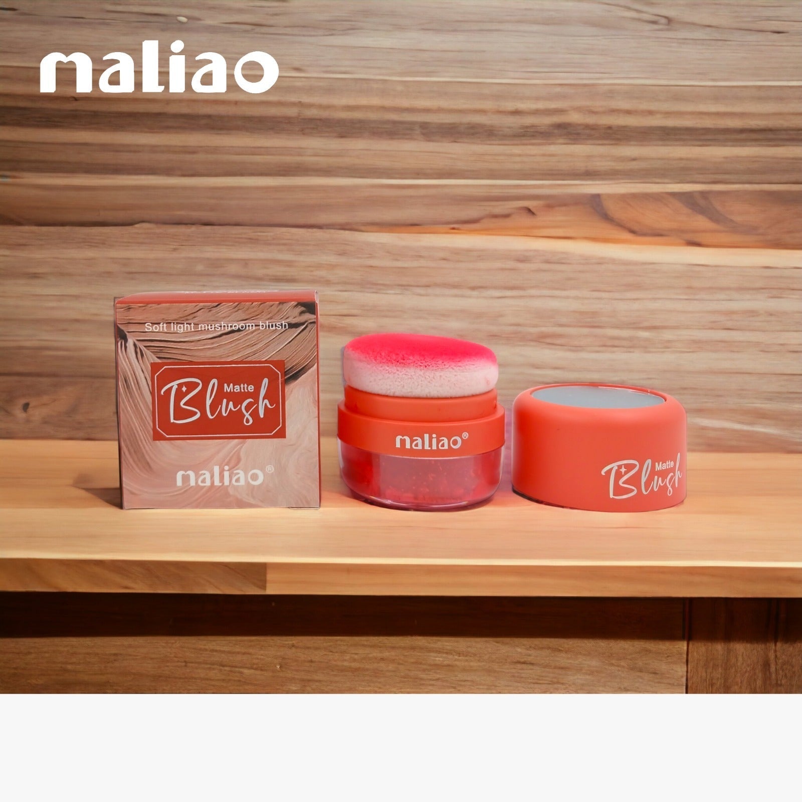 Maliao 3D Powder Matte Puff Blush