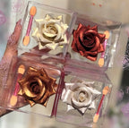 Loleeta 3D Three-dimensional Rose Highlighter + Eye Shadow Powder Easy Coloring Highlight Powder Face Contour Makeup