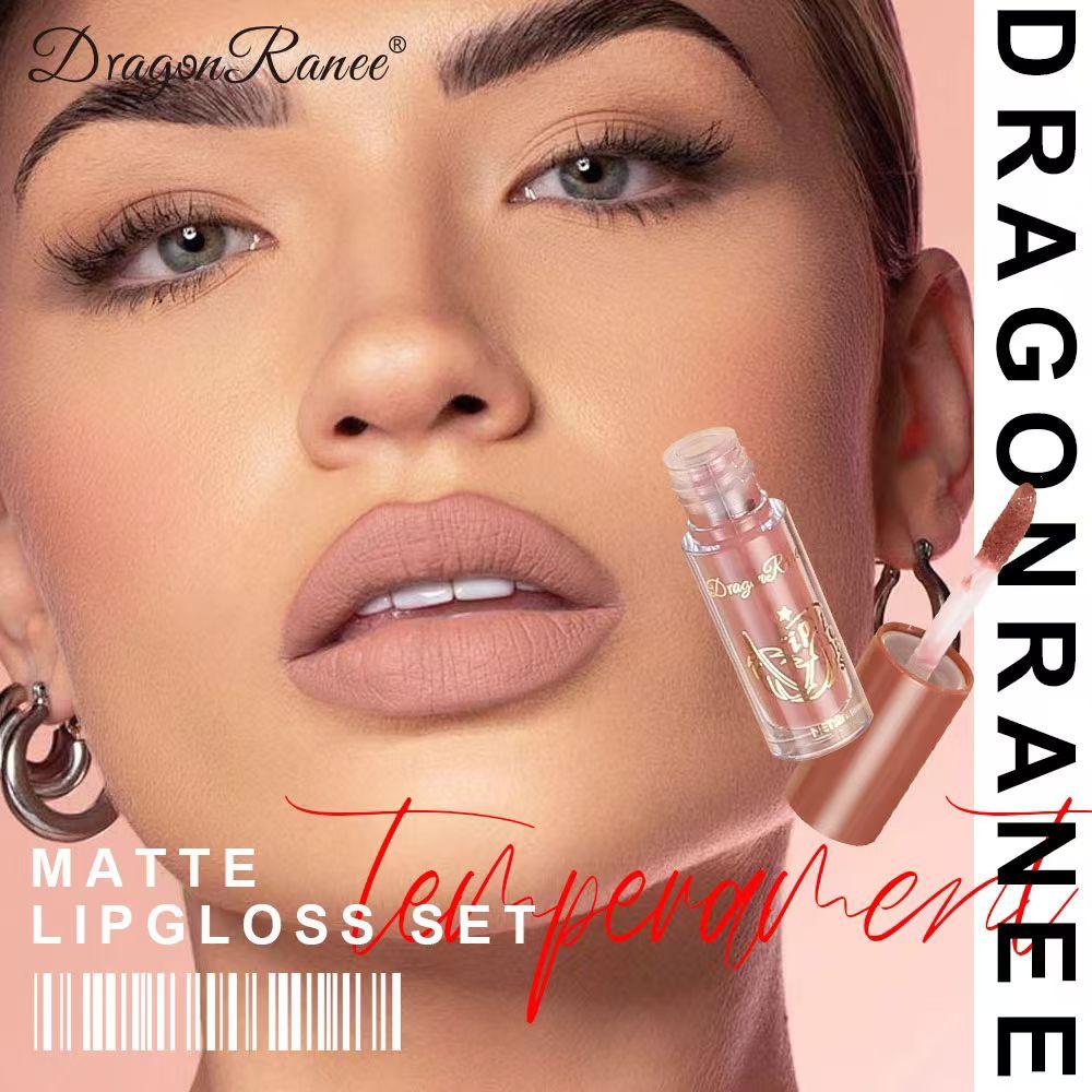 Dragon Ranee Cherry Matte Lipgloss 12Pcs Set