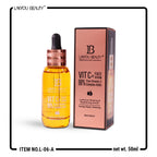 Lakyou Beauty Vitamin C Face Serum 98% Pure Vitamin C Complex Ads for Luminous Glow Brightening Firming & Repairing 50ml