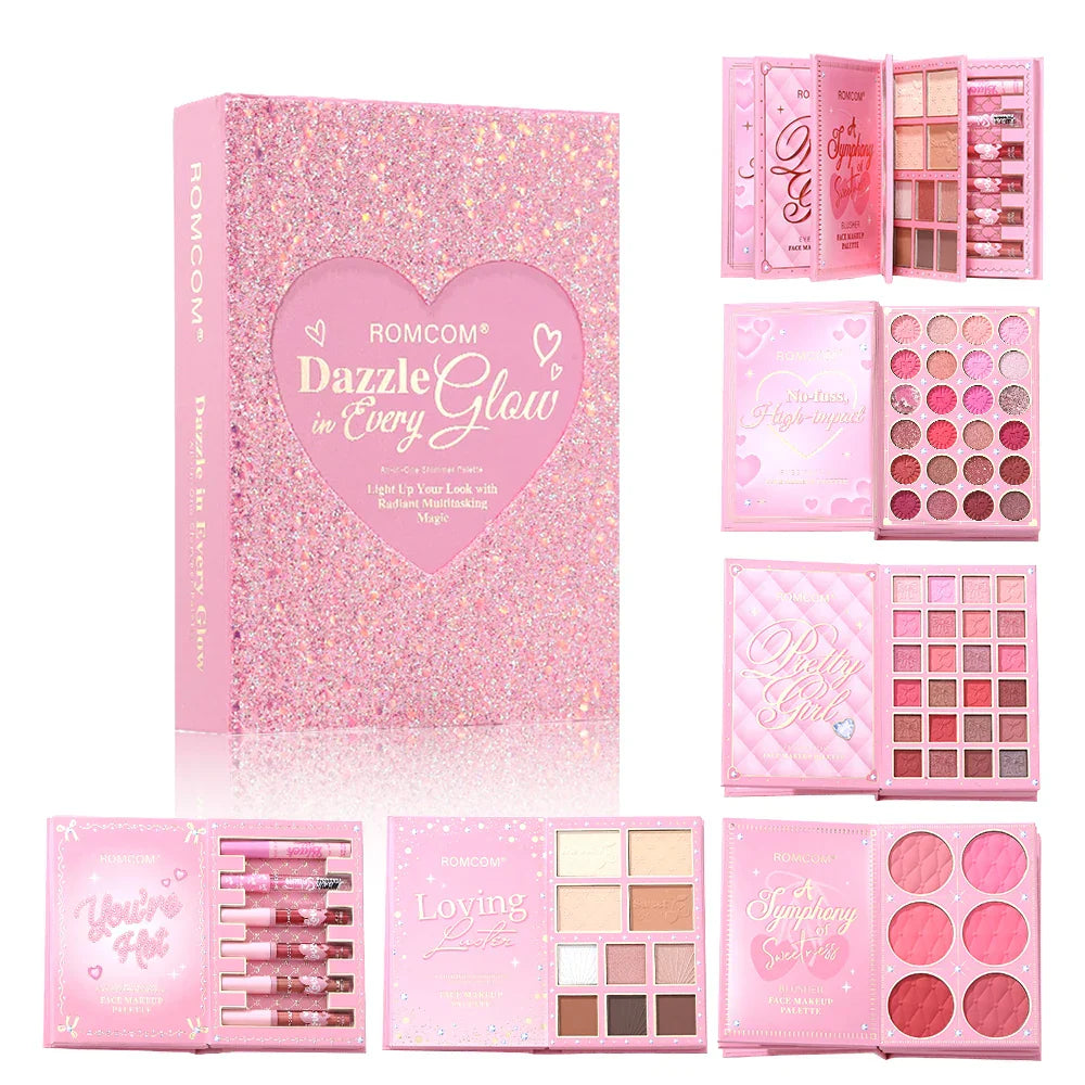 Romcom Dazzle Glow  All In One Makeup Book Palette