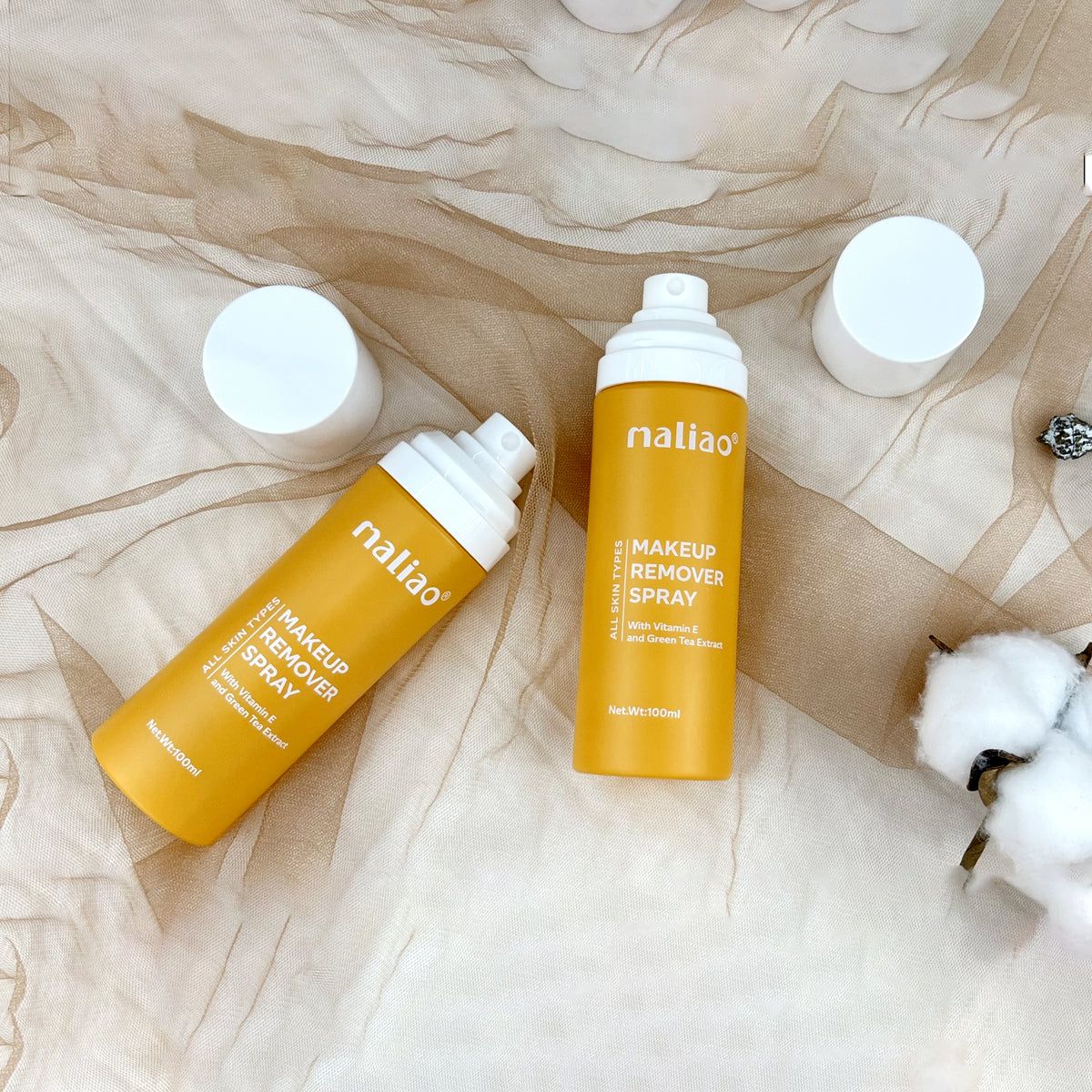 Maliao Makeup Remover Spray - Refresh & Nourish with Vitamin E and Green Tea Extract