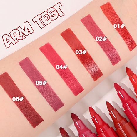 Siheglan 8pcs Color Lip Marker Applicator Stain 6541