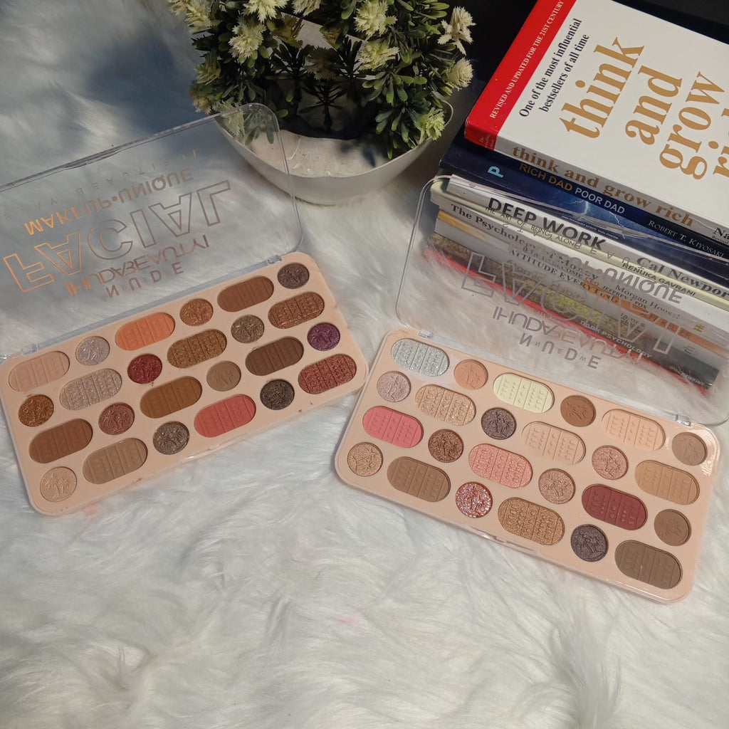 High Quality Nude Shades Super Pigmented 24 Color Eye Shadow Palette