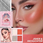 ONEYIOO Makeup Kit 12 Color Eyeshadow  2 Blushon 2 Highliter 4 Lipgloss Palette