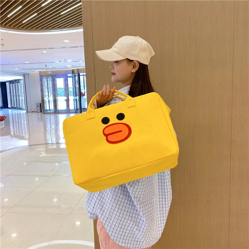 Cute Cartoon Large Size Travel Bag Diaper Bag