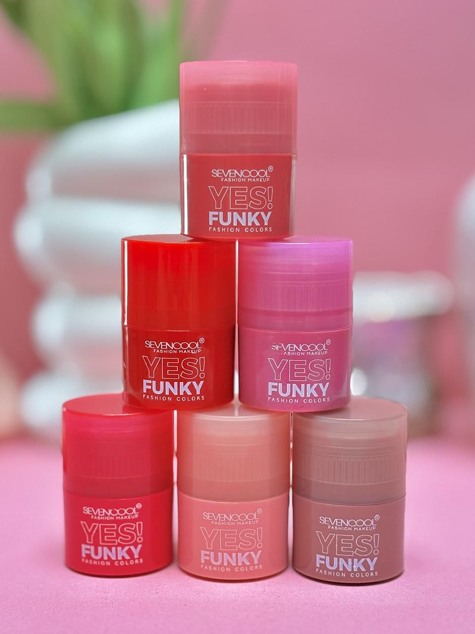 Seven Cool Funky Liquid Blushon 6pcs Set