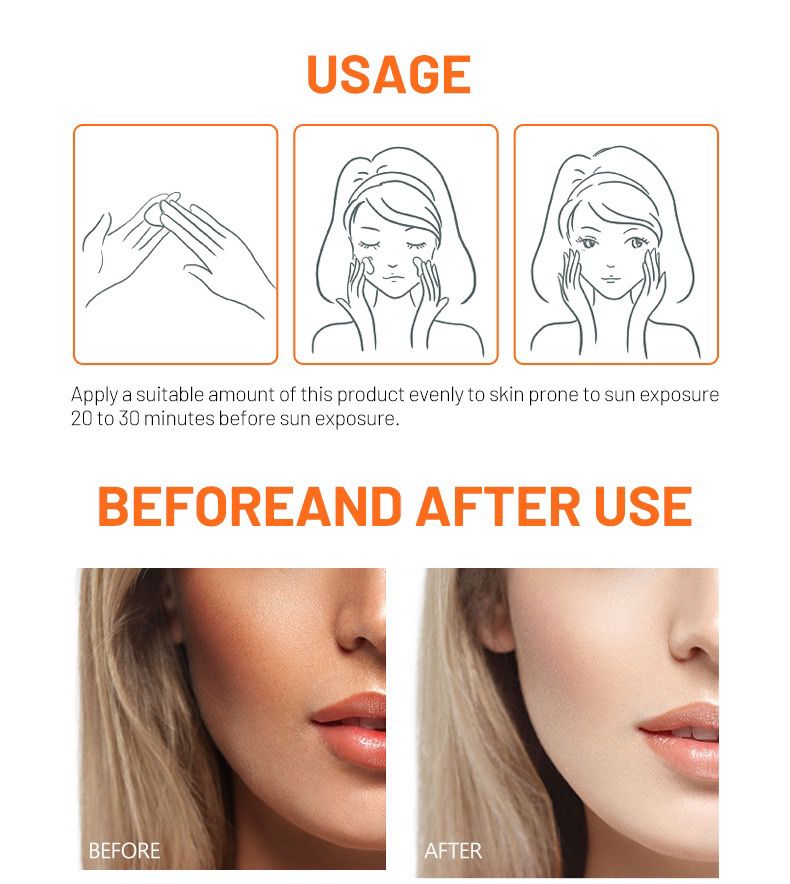 Disaar Whitening Moisturizing & UV Protection Light & Breathable Anti Ageing 50SPF Sunscreen Cream 80g