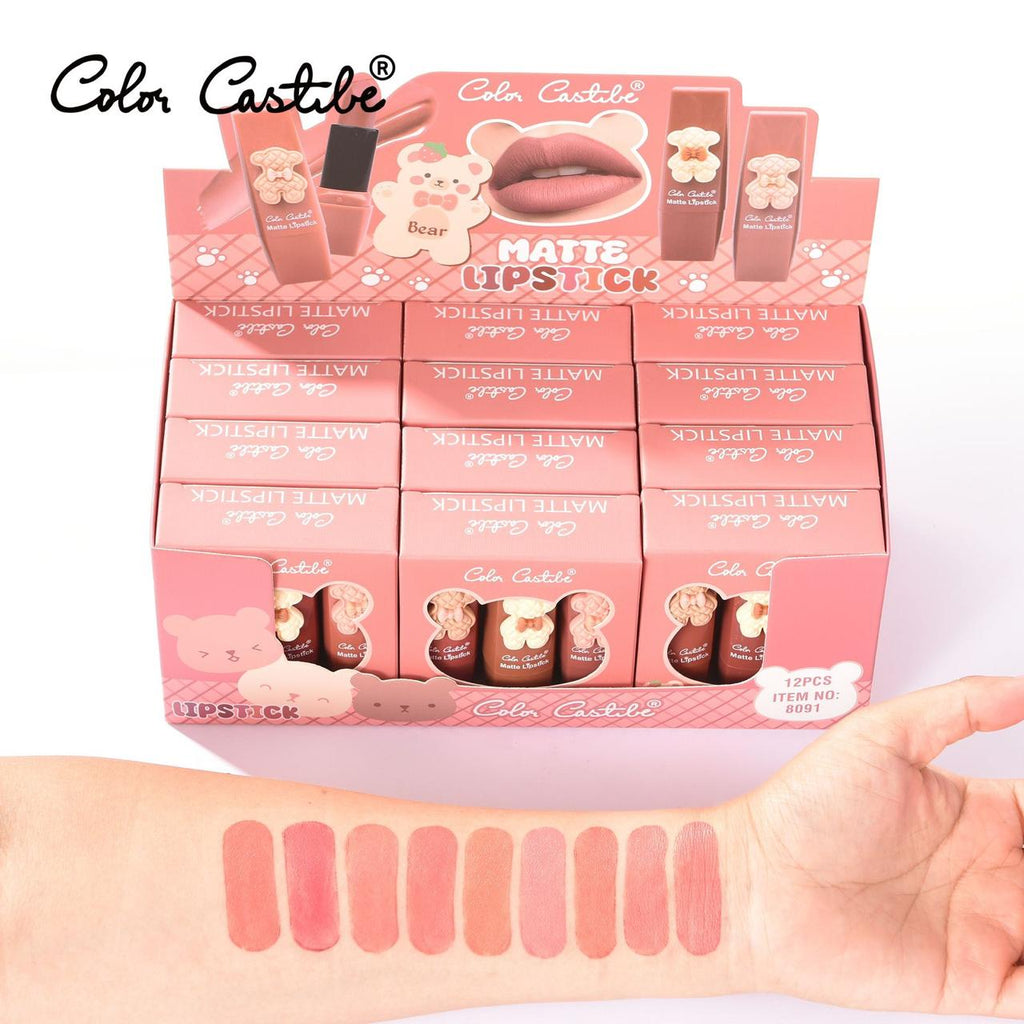 Color Castle Bear Lipstick 3Pcs Set