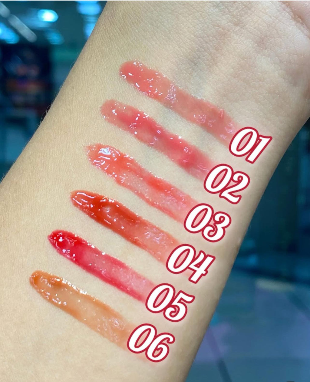 Hudamoji Fancy Deep Nourishment Lip Gloss  6pcs Set