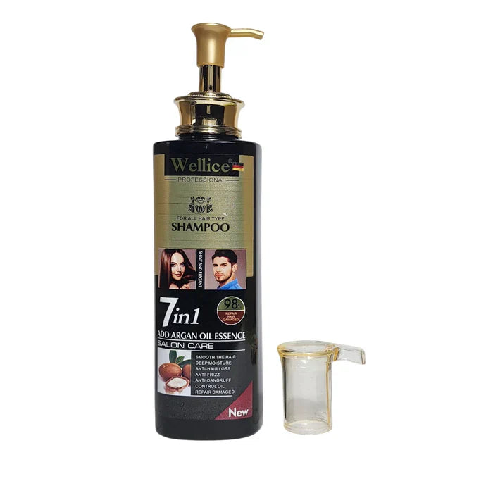 Wellice 7in1 Argan Oil Essence Oil Control Salon Care Hair Shampoo
