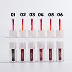 Miss Rose Crystal No Transfer 2in1 Lipstick Tint & Liquid Blusher 6pcs Set