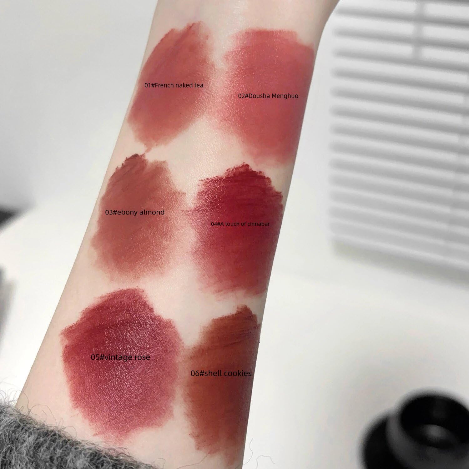 Gege Bear Dream Love Heart Lipstick Velvet Matte Lip Gloss Pack of 6