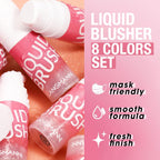 Romantic Rain Natural Beauty Cheeks Liquid Blush Pack Of 3pcs