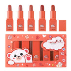 Dragon Ranee Kitty Matte Lipstick Lip Color 5Pcs Set