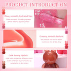 Miss Lara 6 Colors Rabbit Glossy Lip Gloss & Moisturizer
