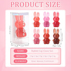 Miss Lara 6 Colors Rabbit Glossy Lip Gloss & Moisturizer