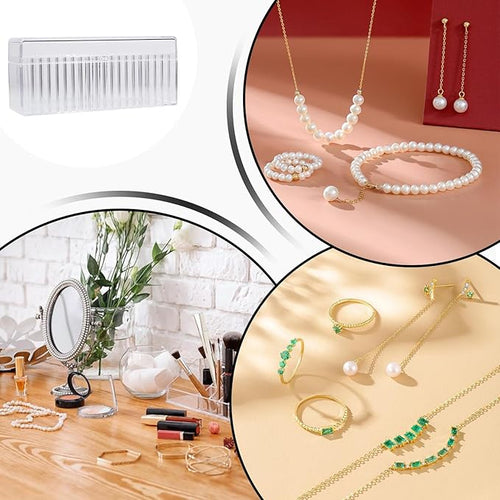 20 Pouch Portable Acrylic Jewelry Box Organizer