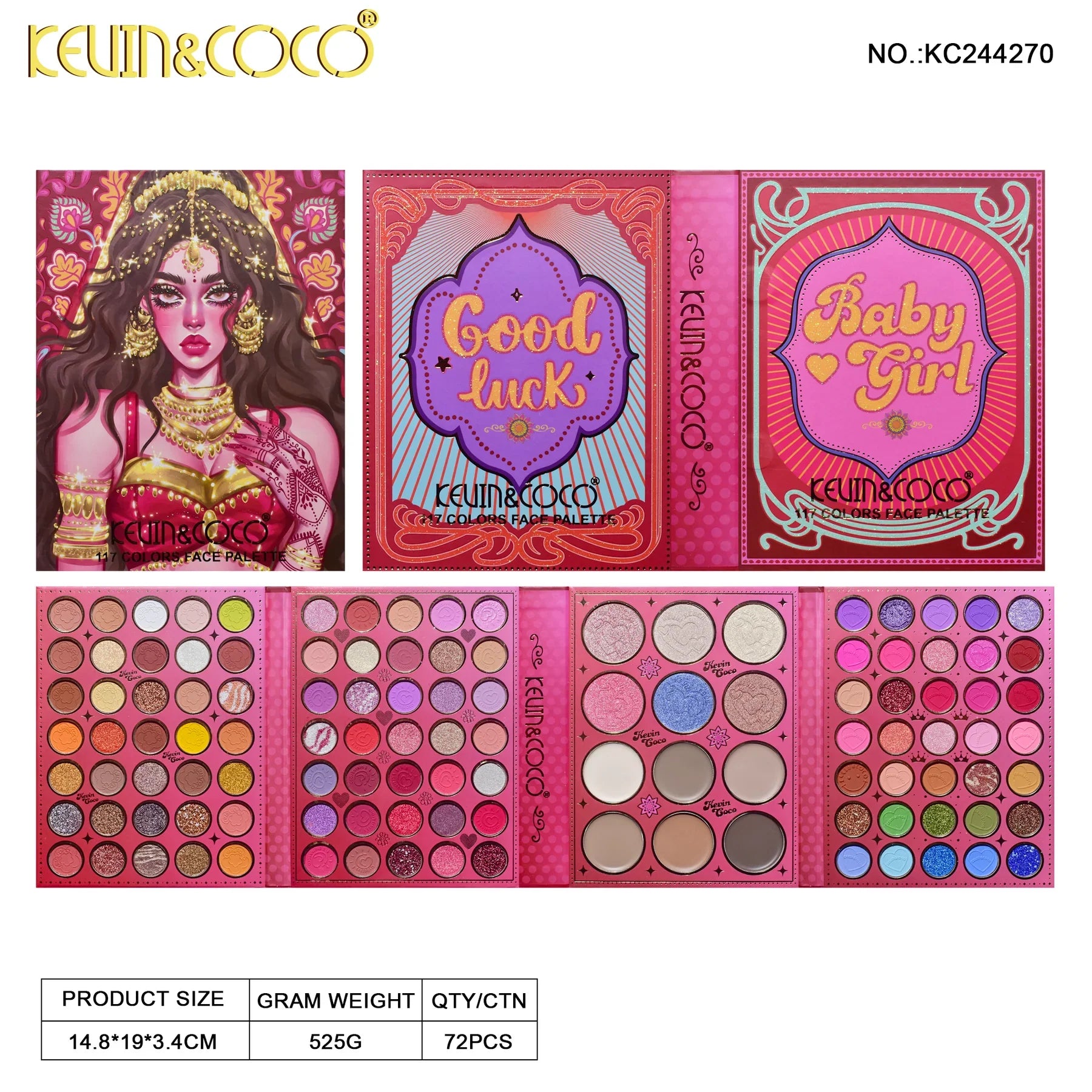 Kevin & Coco 117 Color Anna Belle Eyeshadow Palette