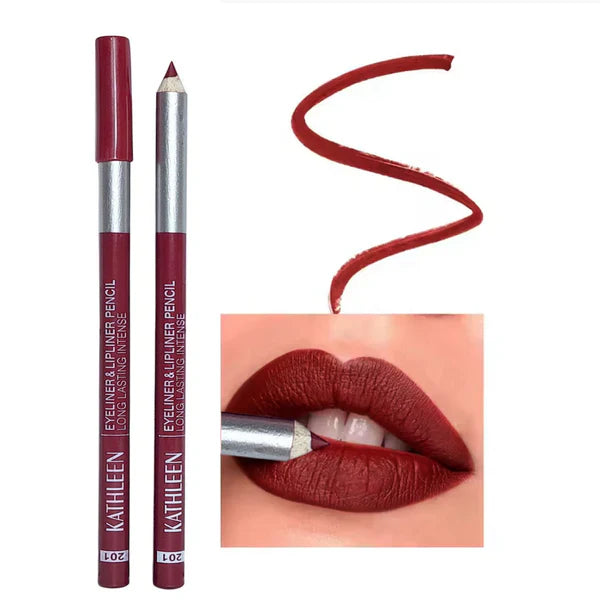 Kathleen Stay True Color Eyeliner And Lip Liner Nude Lip Pencils 12Pcs Pack