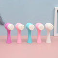 Silicone Double Sided Face Washing Facial Brush Face Massage Facial Cleanser Brush