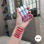 Miss Rose New Silver Angelic Matte Lip Glaze Lip Gloss Pack Of 6Pcs Set