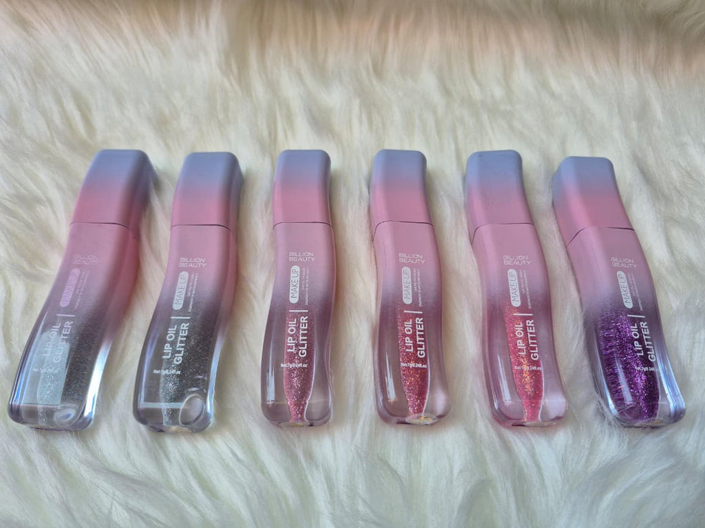 Billion Beauty Glitter Lip Oil Pack of 6