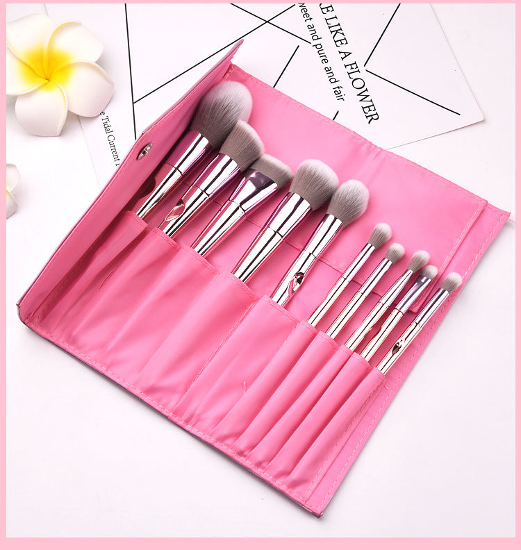 10PCS Professional Soft Fiber HairFoundation Contour Eye shadow&nbsp;Eyeliner Blush Kit