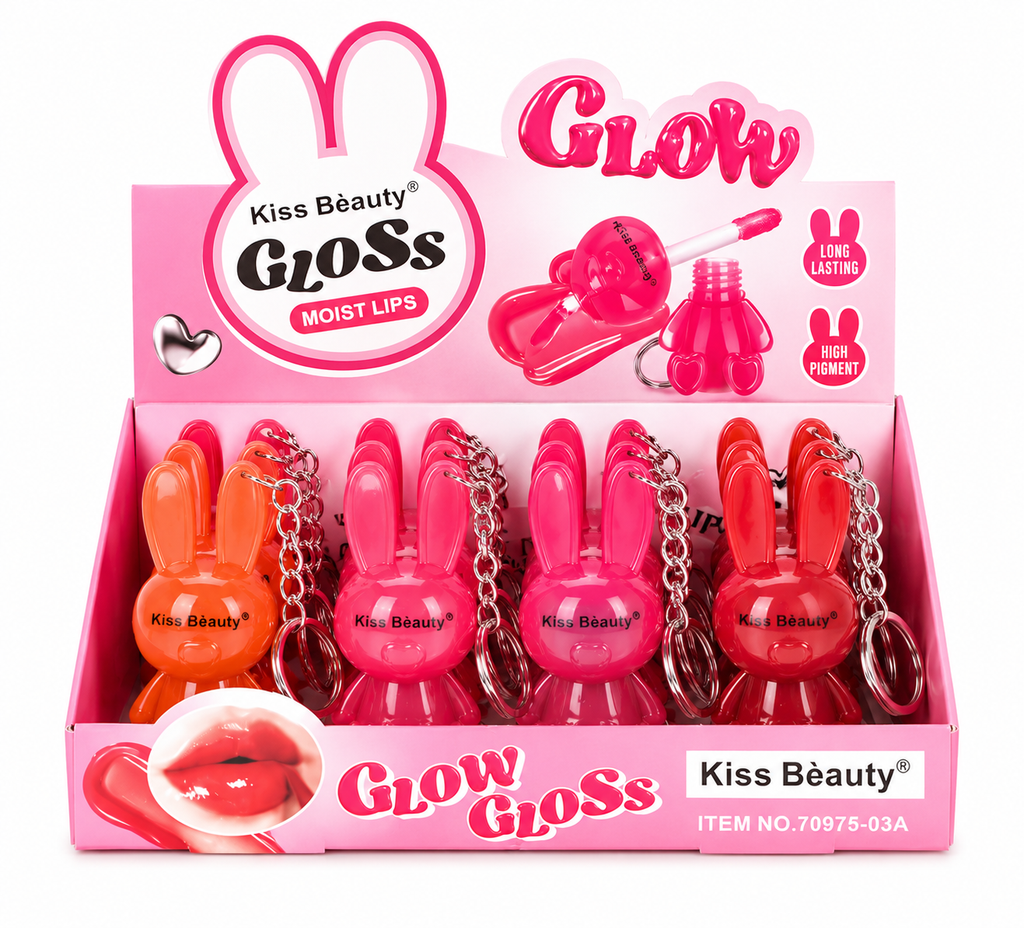 Kiss Beauty Lip Gloss  Smooth Glossy Look 6 Pcs Set
