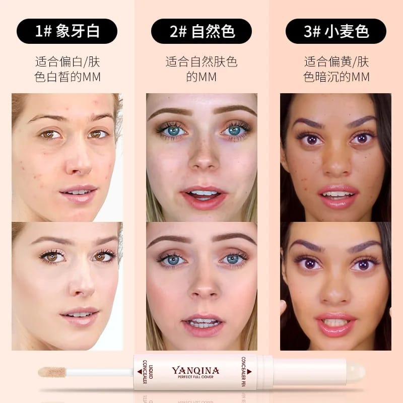 YANQINA 2in1 Concealer Makeup Stick Corrector