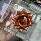 Loleeta 3D Three-dimensional Rose Highlighter + Eye Shadow Powder Easy Coloring Highlight Powder Face Contour Makeup