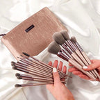 BH Cosmetics Lavish Elegance 15 Piece Brush Set with Bag
