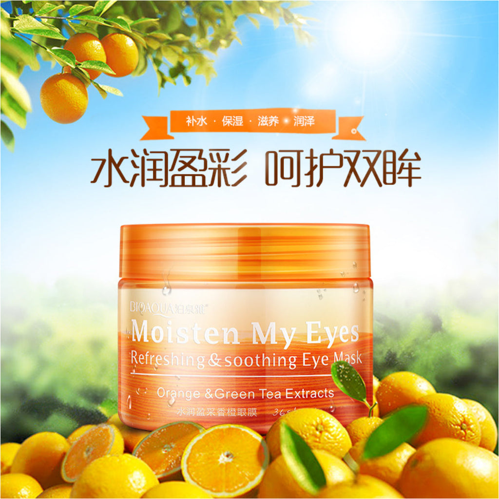 BIOAQUA Vitamin C Orange Moisturizing Eye Mask for Dark Circles 80gm