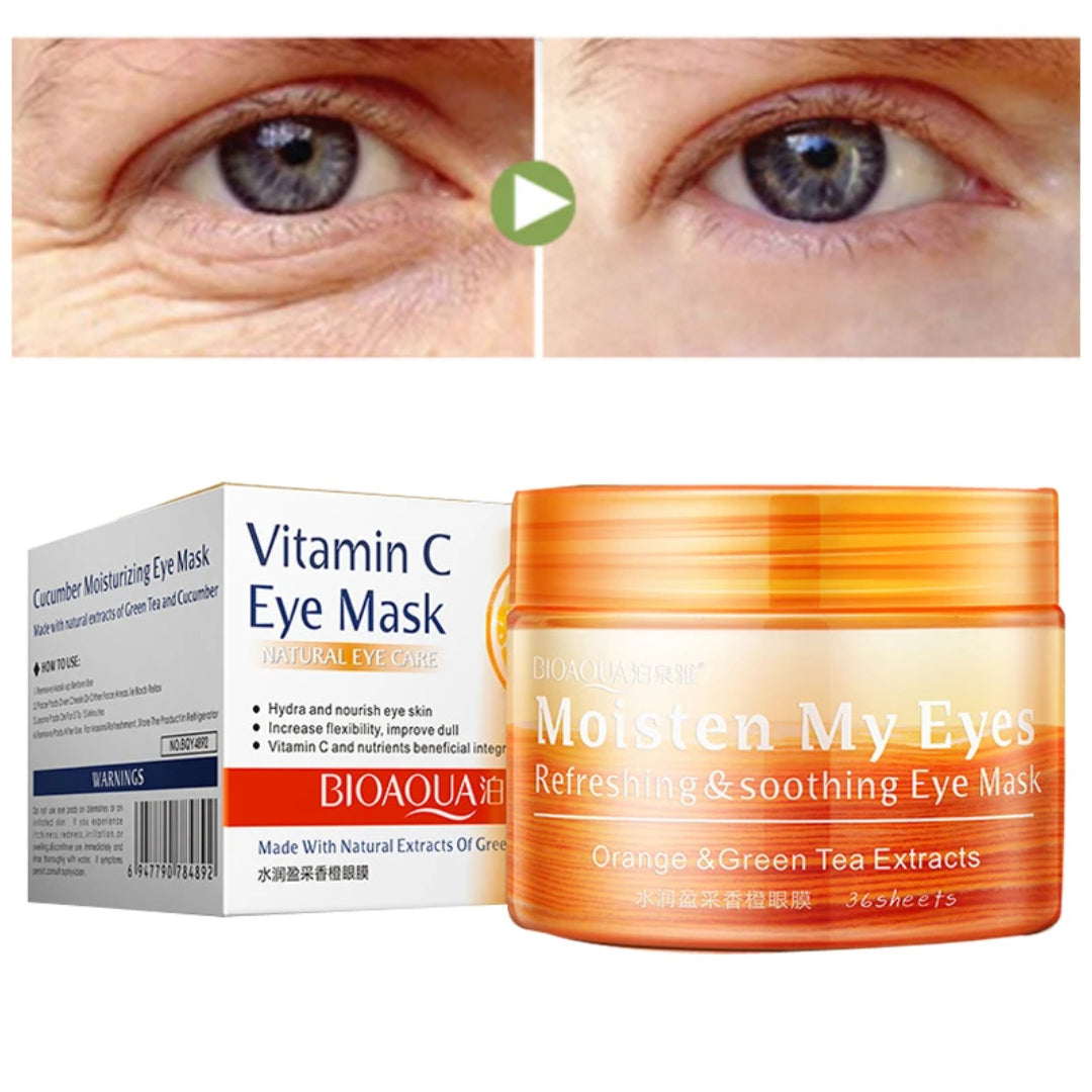BIOAQUA Vitamin C Orange Moisturizing Eye Mask for Dark Circles 80gm