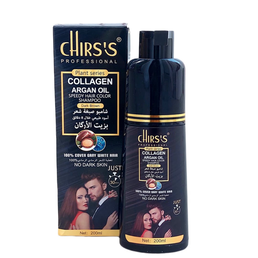 CHIRS'S Professional Plant Series Collagen Argan Oil Speedy Hair Color Shampoo