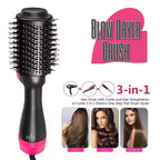 One Step Solution Hot Air Brush (Dryer + Straightener)