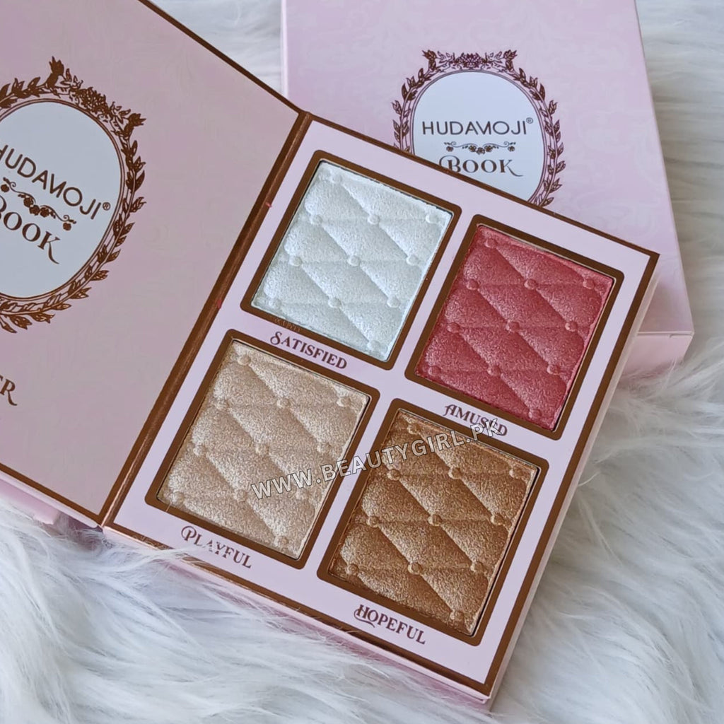 Hudamoji Orignal Complete Face Kit Beautiful Eyeshadow, Blush & Highlighter Book Palette