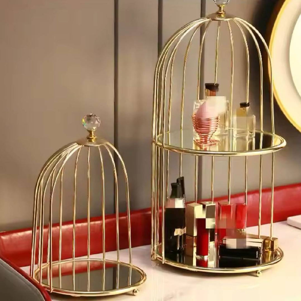 Cosmetic Makeup Cage Makeup Cosmetic Perfume Display Shelf Organizer