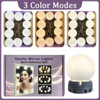 VANITY MAKE-UP MIRROR LIGHTS 10 STRIP LED LIGHTS (IN 3 COLOR VARIATION)