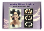VANITY MAKE-UP MIRROR LIGHTS 10 STRIP LED LIGHTS (IN 3 COLOR VARIATION)