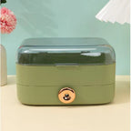 Multipurpose Cosmetic Box With Cover Display Case With Drawer
