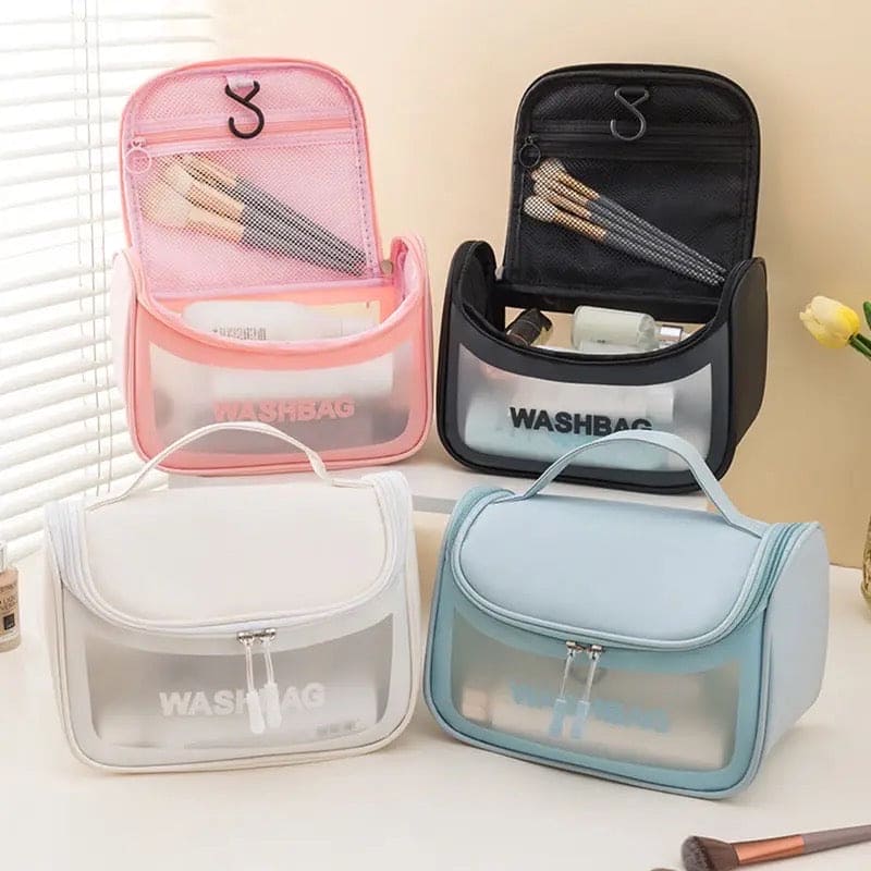 Multipurpose Clamshell Makeup Travel Bag Waterproof Travel Cosmetic Washbag Organizer 15654