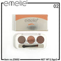 Emelie Professional 3 Color Eyebrow Powder Palette