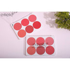 Emelie Professional Makeup Matte Blusher 6 Color Round Palette