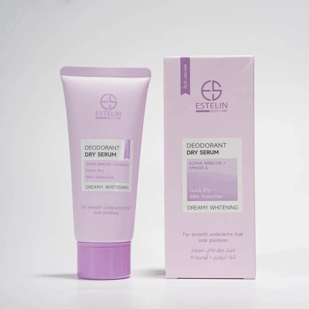Estelin Deodorant Dry Serum Alpha Arbutin Omega3 - 60ml