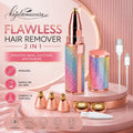 Flawless 2-in-1 Electric Eyebrow & Nose Hair Remover