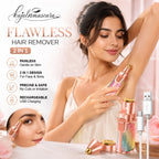 Flawless 2-in-1 Electric Eyebrow & Nose Hair Remover