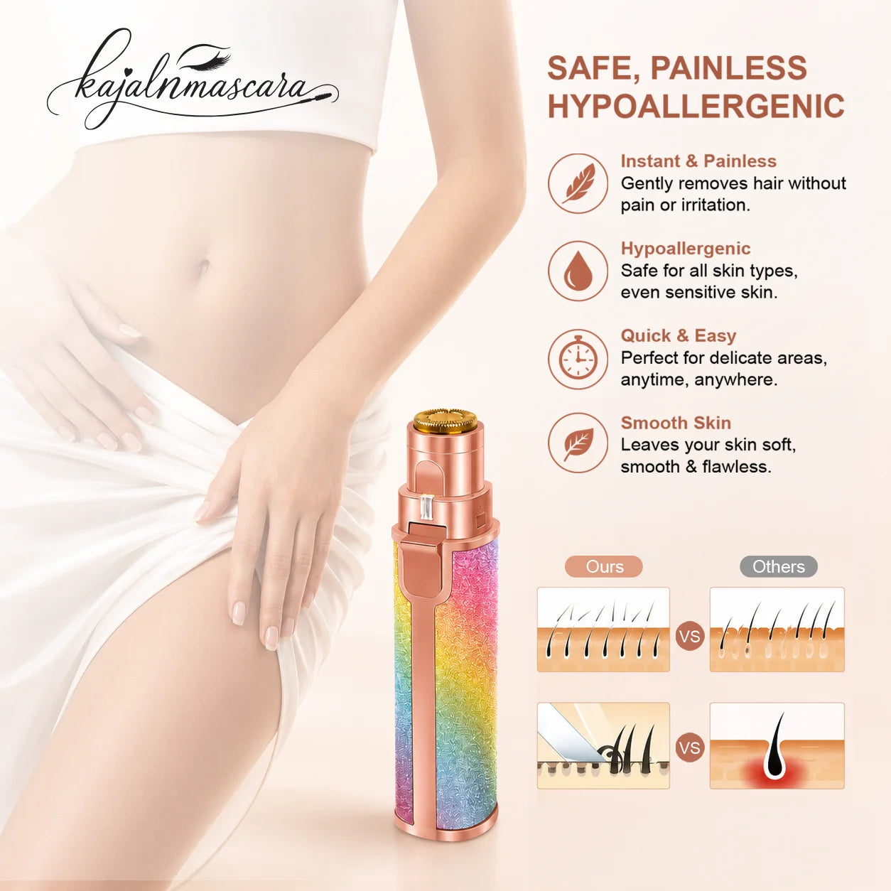 Flawless 2-in-1 Electric Eyebrow & Nose Hair Remover